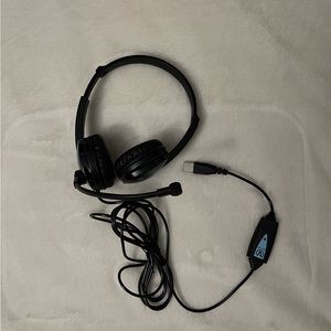 YBS Andrea (EDU-255) USB On-Ear Stereo Headset no packing but never used